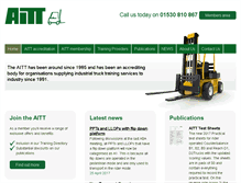 Tablet Screenshot of aitt.co.uk